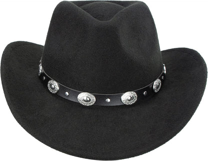 Cowboyhut für Jungen Mädchen Western Filzhut Fedora für Kinder 3-6 Jahre