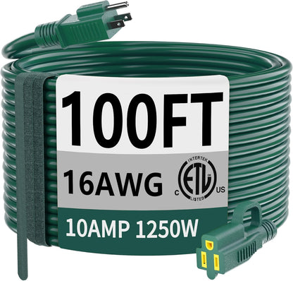 100FTGreen16AWG