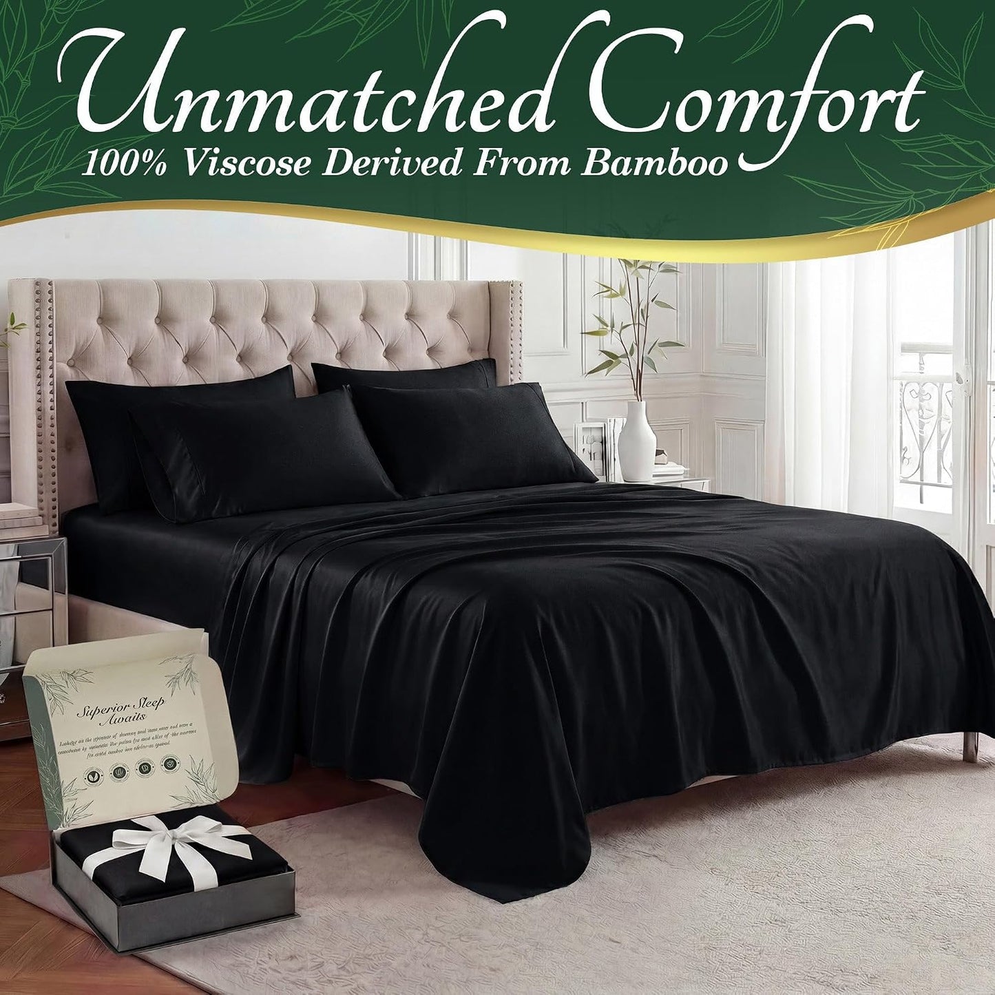 DECOLURE Bamboo Sheets Queen Size - A Game-Changer for Hot Sleepers