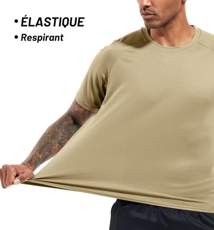 Boyzn 1er, 3er, 5er oder 7er Pack Herren-Trainings-Laufshirts, Dry Fit feuchtigkeitsableitendes T-Shirt, Gym Sport Kurzarm-T-Shirts