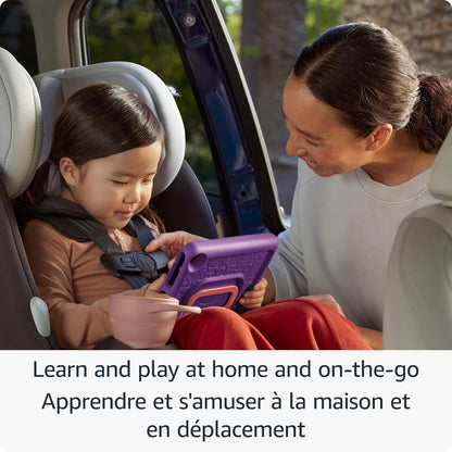 Amazon Fire HD 8 Kids tablet, includes kid-proof bumper for ages 3-5, ad-free content with parental controls, 13-hr battery, 32GB, Blue, newest model