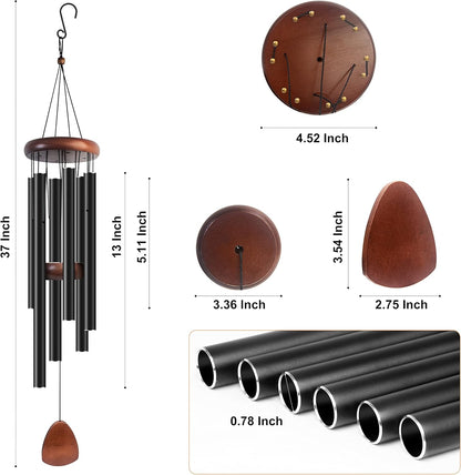 Bursvik Large Aluminium Wind Chimes: A Zen Atmosphere for Your Outdoor Space