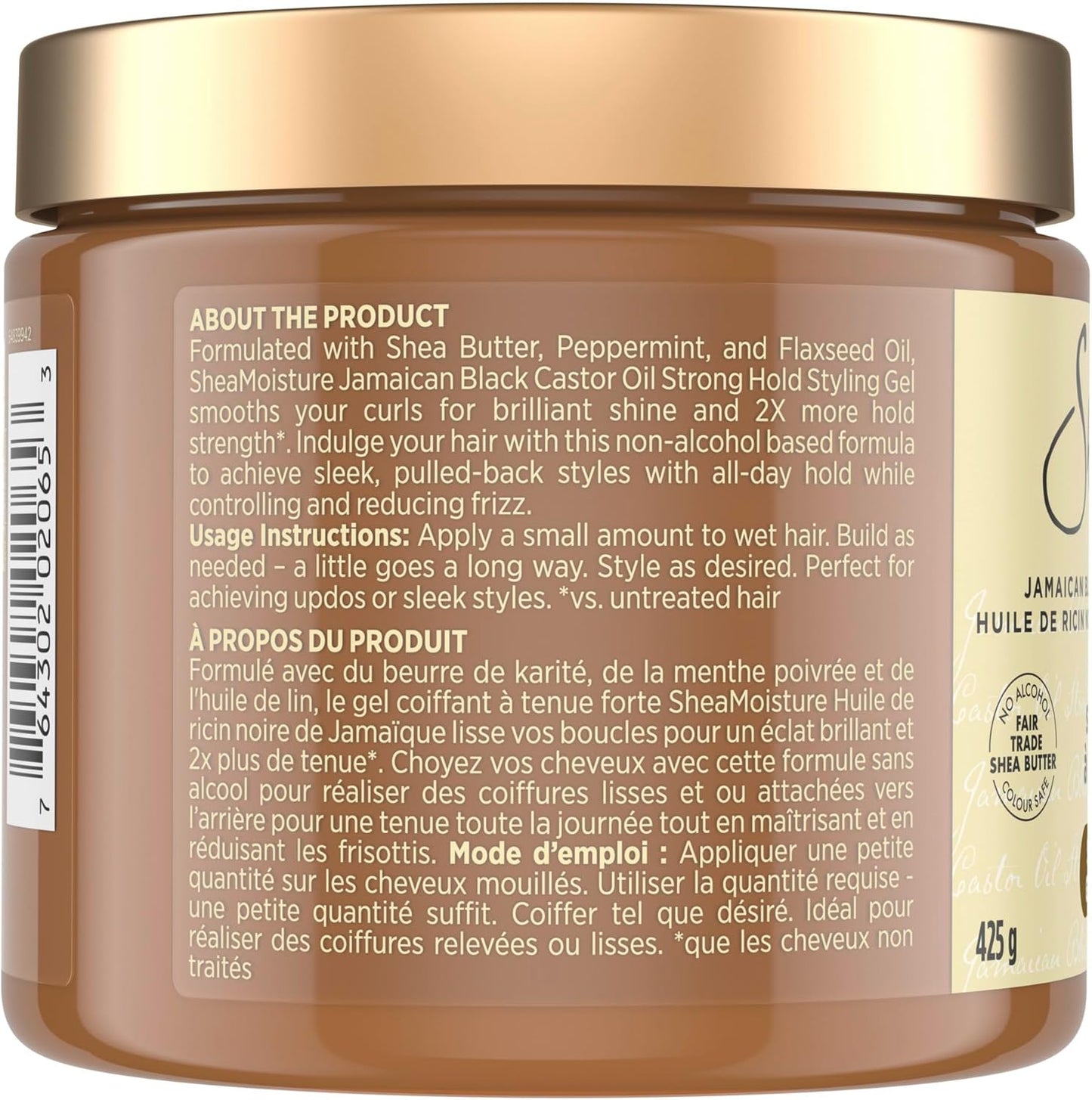 SheaMoisture Jamaican Black Castor Oil Stärke & Aufbau für strapaziertes oder chemisch behandeltes Haar Leave-In Conditioner tierversuchsfreie Haarpflege 340ml