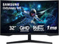 Samsung Odyssey 32 inch Curved Gaming Monitor (2,560 x 1,440) G55C QHD 165 Hz 1 ms, HDR10, FreeSync, Eye Saver Mode, 1000R Curvature- LS32CG550ENXZA