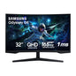 Samsung Odyssey 27 inch Curved Gaming Monitor (2,560 x 1,440) G55C QHD 165 Hz 1 ms, HDR10, FreeSync, Eye Saver Mode, 1000R Curvature- LS27CG550ENXZA