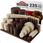235 PCS Beige & Brown