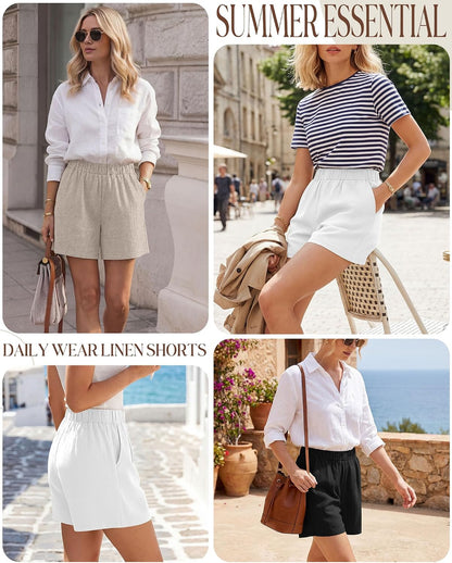 Ficerd Linen Shorts for Women: A Summer Wardrobe Essential