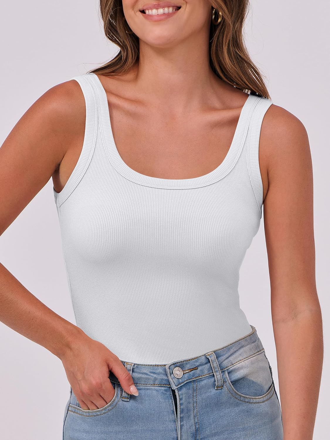 ANRABESS Womens Sleeveless Scoop Neck Tank Top Review
