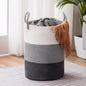 Woven Rope Laundry Hamper Basket by YOUDENOVA, 72L Tall Luandry Basket, Baby Nursery Hamper for Blanket Storage in Bedroom-Large-Jute