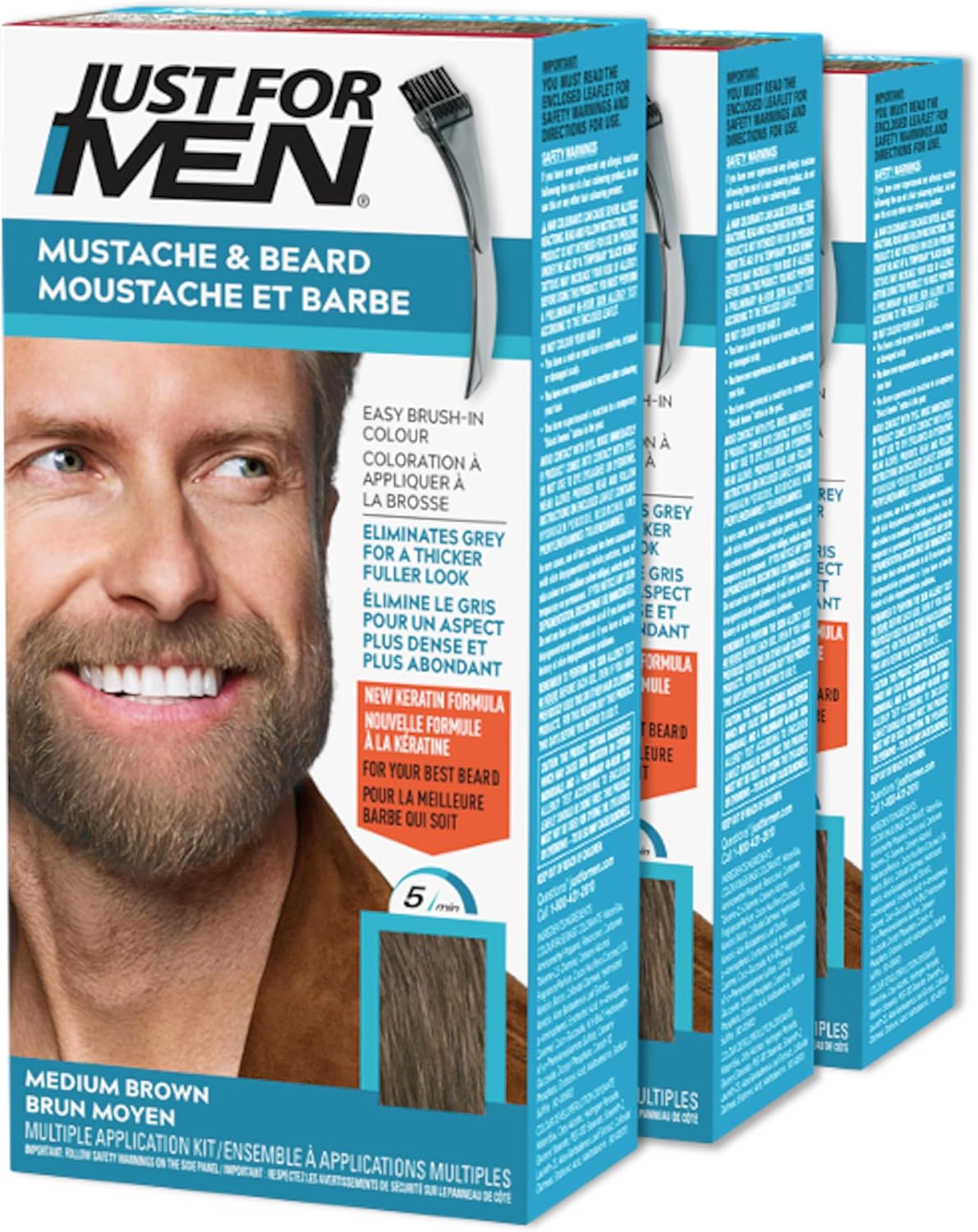 3 count (Pack of 1)Medium Brown