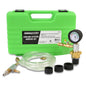 OEMTOOLS 24444 Coolant Vacuum Refill Kit, Coolant Pressure Tester Kit, 70–110 PSI Working Pressure, 5 Bushings, 1 Tapered Cone Adapter, Vacuum Leak Detector, Pressure Tester for Coolant System