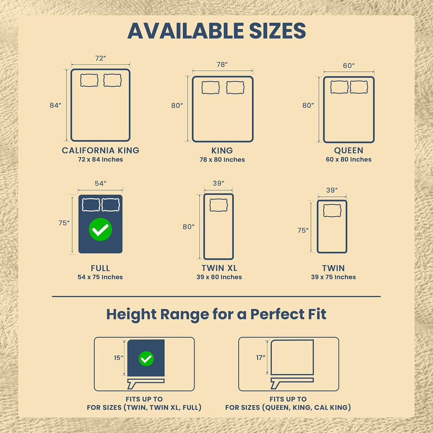 Utopia Bedding Wasserdichter Matratzenschoner für Doppelbetten/Full Size, Premium Frottee Matratzenbezug 200 g/m², Atmungsaktiv, Spannbetttuch-Stil mit dehnbaren Taschen (Weiß)