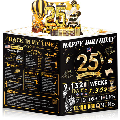 21st Birthday Card,3D Pop Up Funny 21st Birthday Decorations for Girls Granddaughter Sister,Happy 21 Year Old Birthday Gift for Daughter,Great 21Year Old Gifts Idea for Her,Jumbo Rose Glod In 2005