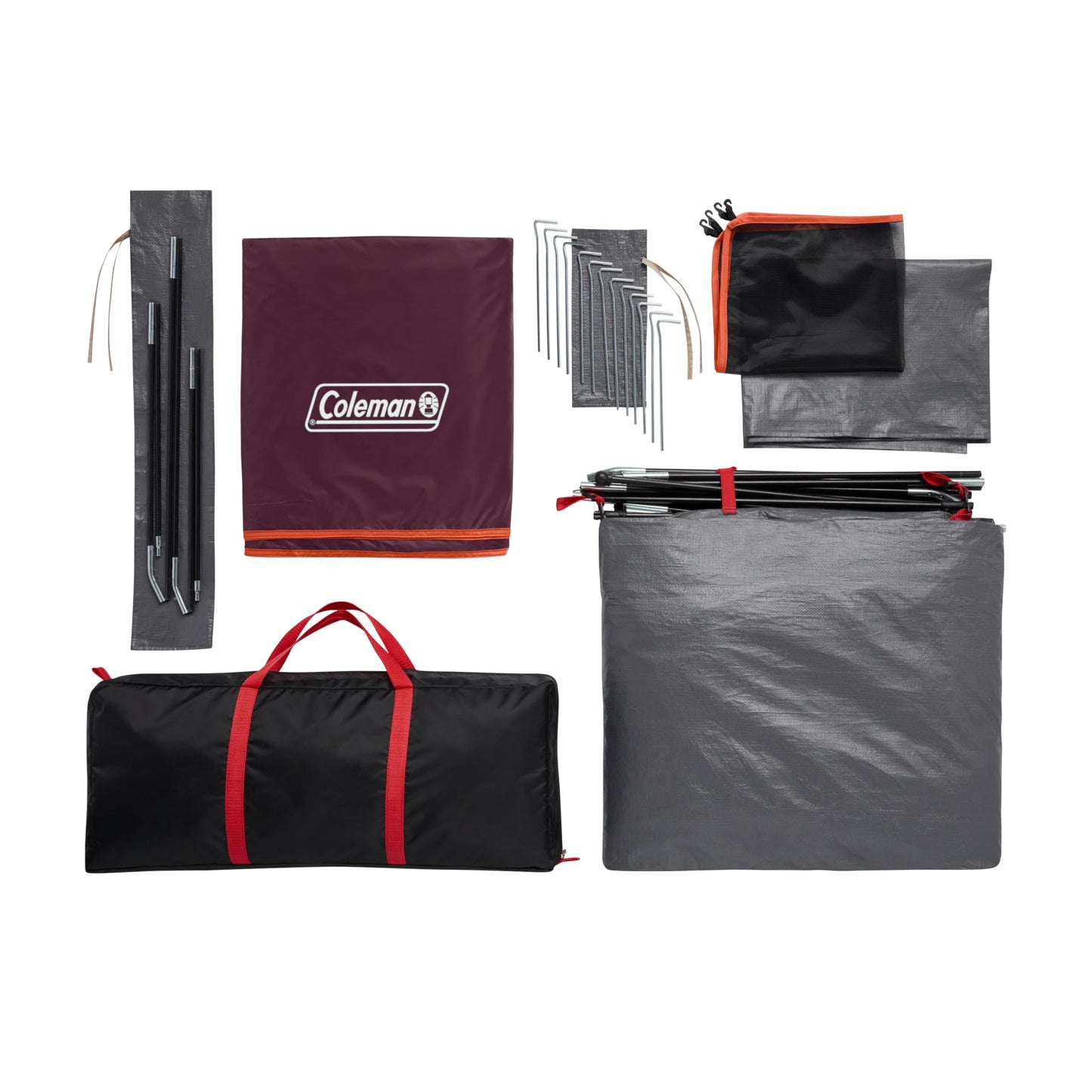 Coleman Skydome Tent with 5 Minute Setup, 2/4/6/8-Person Weatherproof Tent with Rainfly & Carry Bag, 20% More Headroom Than Traditional Canopies