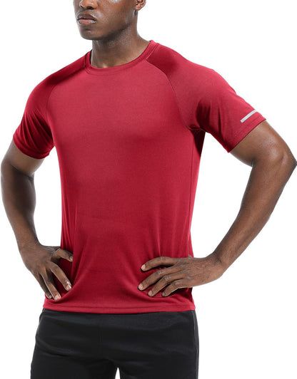 Boyzn 1er, 3er, 5er oder 7er Pack Herren-Trainings-Laufshirts, Dry Fit feuchtigkeitsableitendes T-Shirt, Gym Sport Kurzarm-T-Shirts