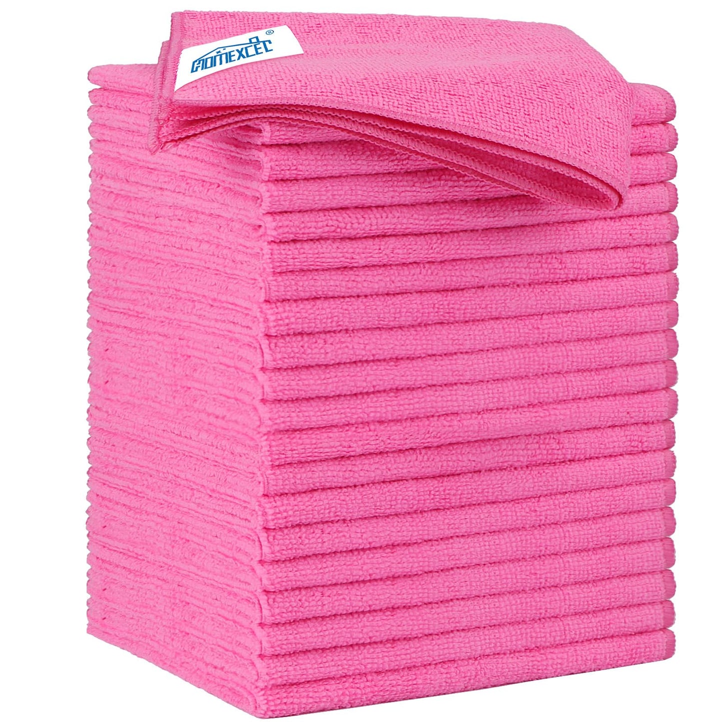 HOMEXCEL Microfiber Cleaning Cloth 12 Pack, 12.5 x 12.5 inch Microfiber Towels for Cars, Ultra Absorbent Car Washing Cloth, Lint Free Streak Free Cleaning Rags for Car, Kitchen, and Window (Grey)