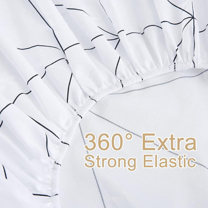 Bed Sheet Set 3 Pieces - Twin Size - Soft Durable Microfiber Bedding Sheet Set