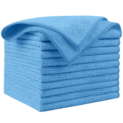 AIDEA Microfiber Cleaning Cloths-50PK, Microfiber Towels for Cars, Premium All-Purpose Car Cloth, Dusting Cleaning Rags, Absorbent Towels for SUVs, House, Kitchen, Window, Gift-12×12"