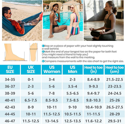 SEEKWAY Wasserschuhe Damen Herren Schnelltrocknend Badeschuhe Aquaschuhe Barfuß Rutschfest Schwimmen Pool Outdoor Surfen Fluss See Yoga