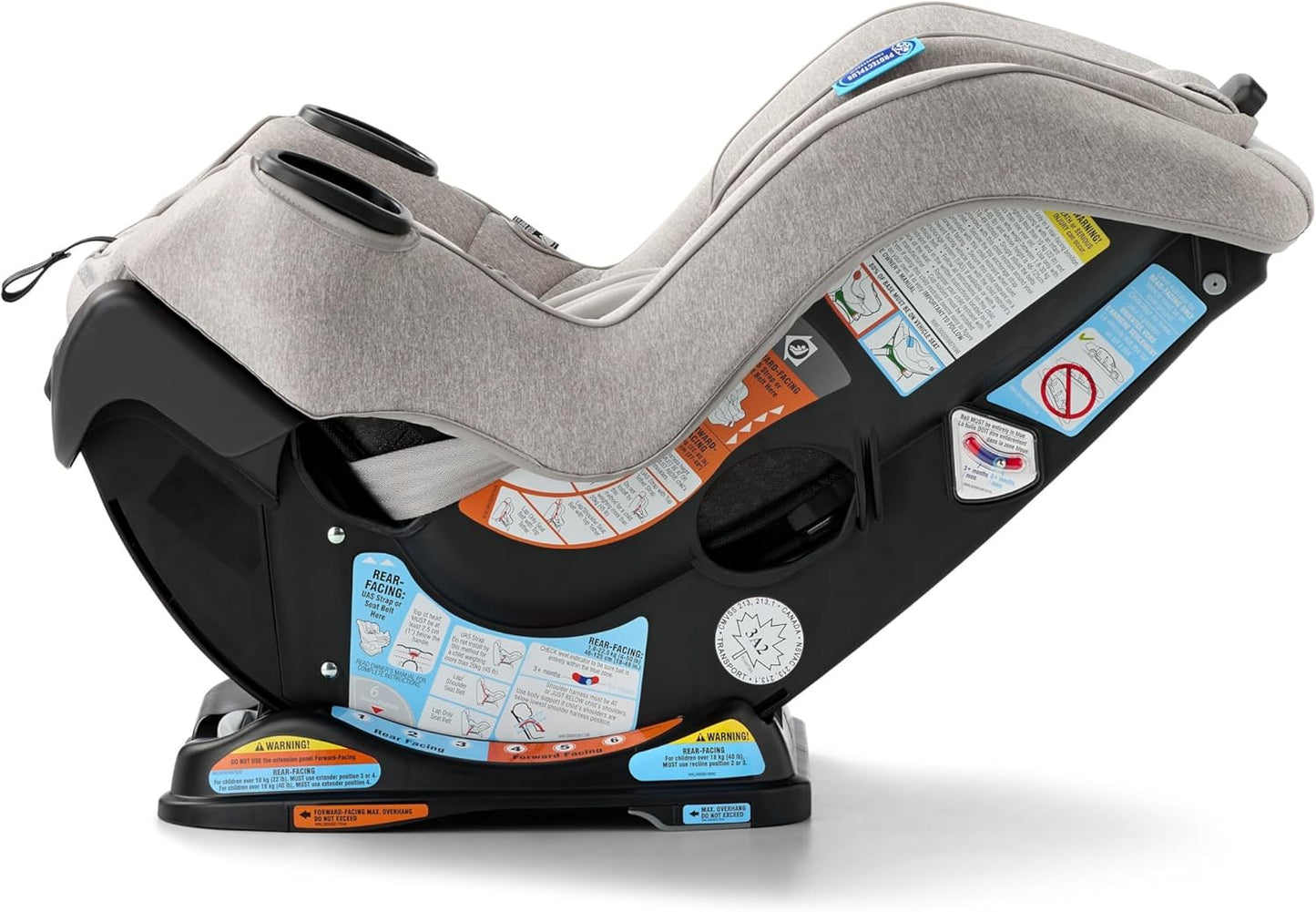 Graco Extend2Fit Kindersitz, 2-in-1 vorwärts- und rückwärtsgerichteter Babysitz, 1,8-30 kg (4-65 lb), Carter