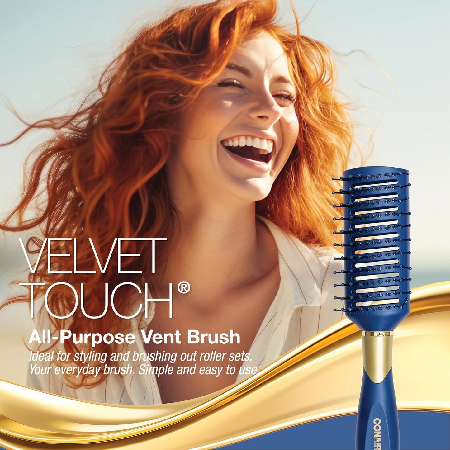 Conair Blue Velvet Touch Kissenbürste