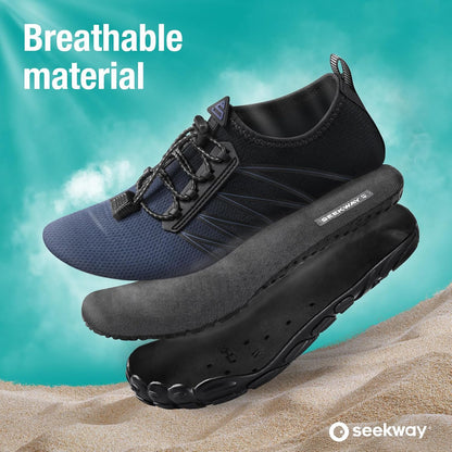 SEEKWAY Wasserschuhe Herren Damen Erwachsene Quick-Dry Badeschuhe Barfußschuhe für Strand Schwimmen Fluss Pool See Wandern Kajak Surfen