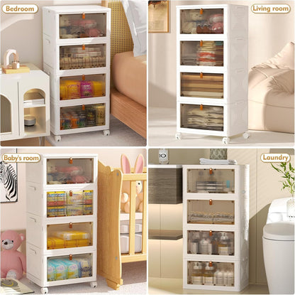 YFXCVSL 4 Tier Plastic Storage Bins: A Game-Changer for Cluttered Spaces