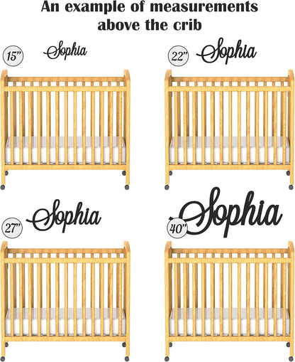 Personalized Wooden Name Sign for Nursery Wall