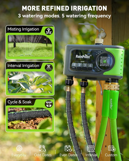 RAINPOINT WiFi Sprinkler Timer 4 Zone Review: Smart Watering Made Easy