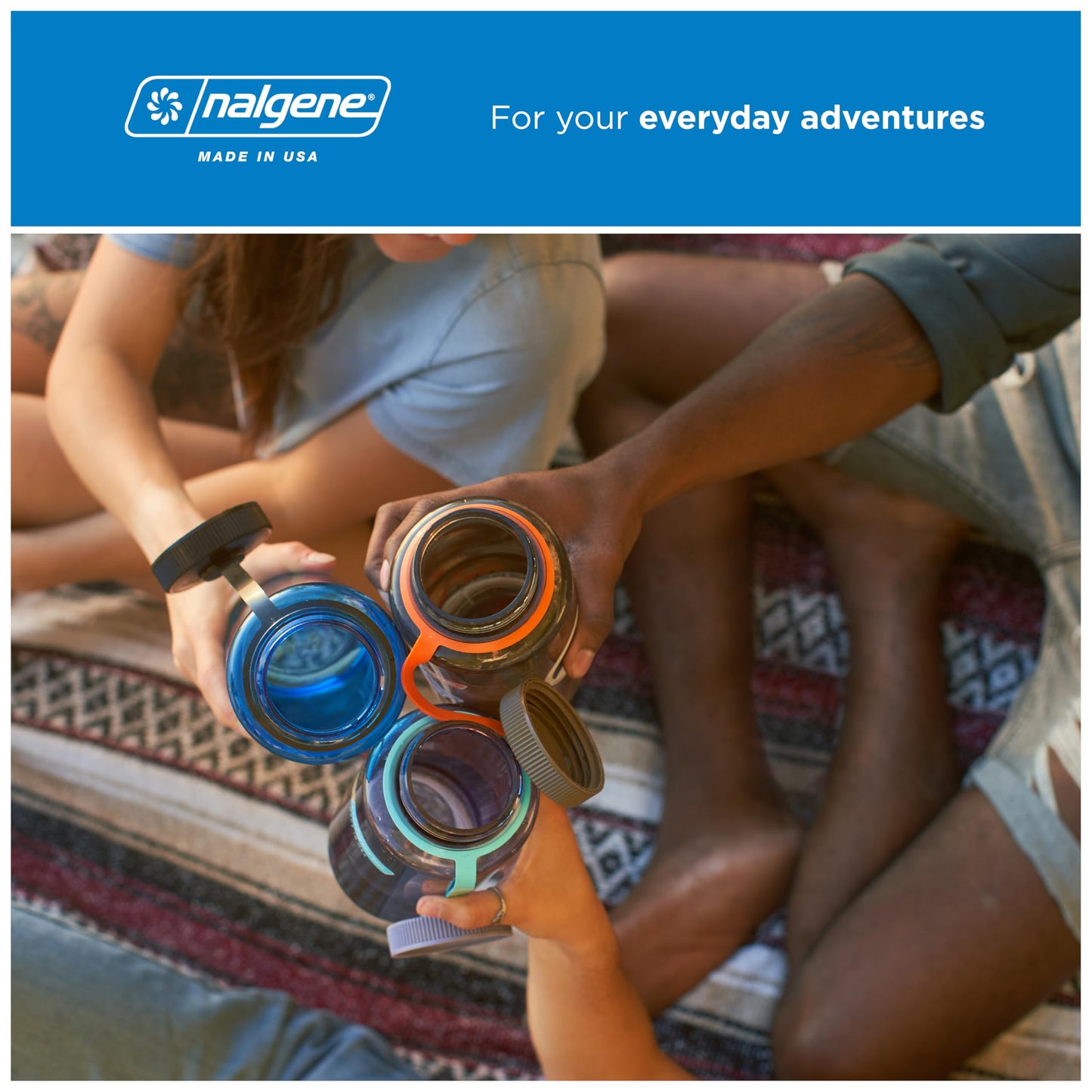 Nalgene 32 oz Wide Mouth Water Bottle | BPA-Free, Durable & Leak Proof, Lightweight Bottle for Hiking & Gym, Work & Travel