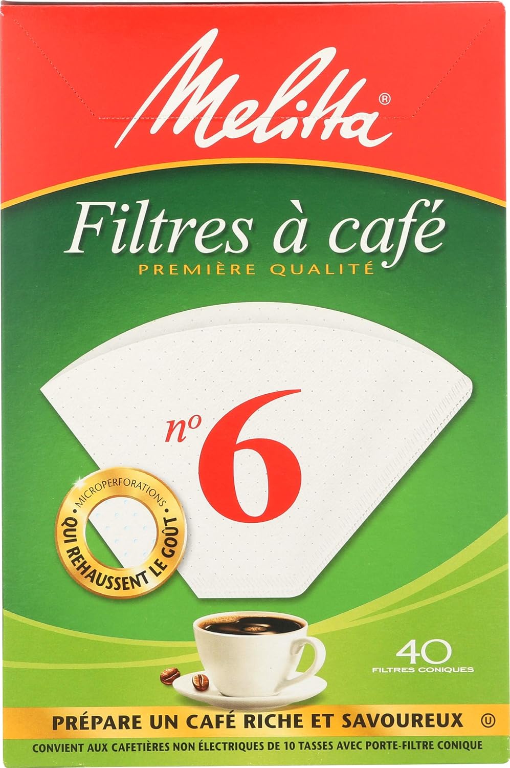 Melitta 625000 Bambus Super Premium Kaffeefilter, Grün