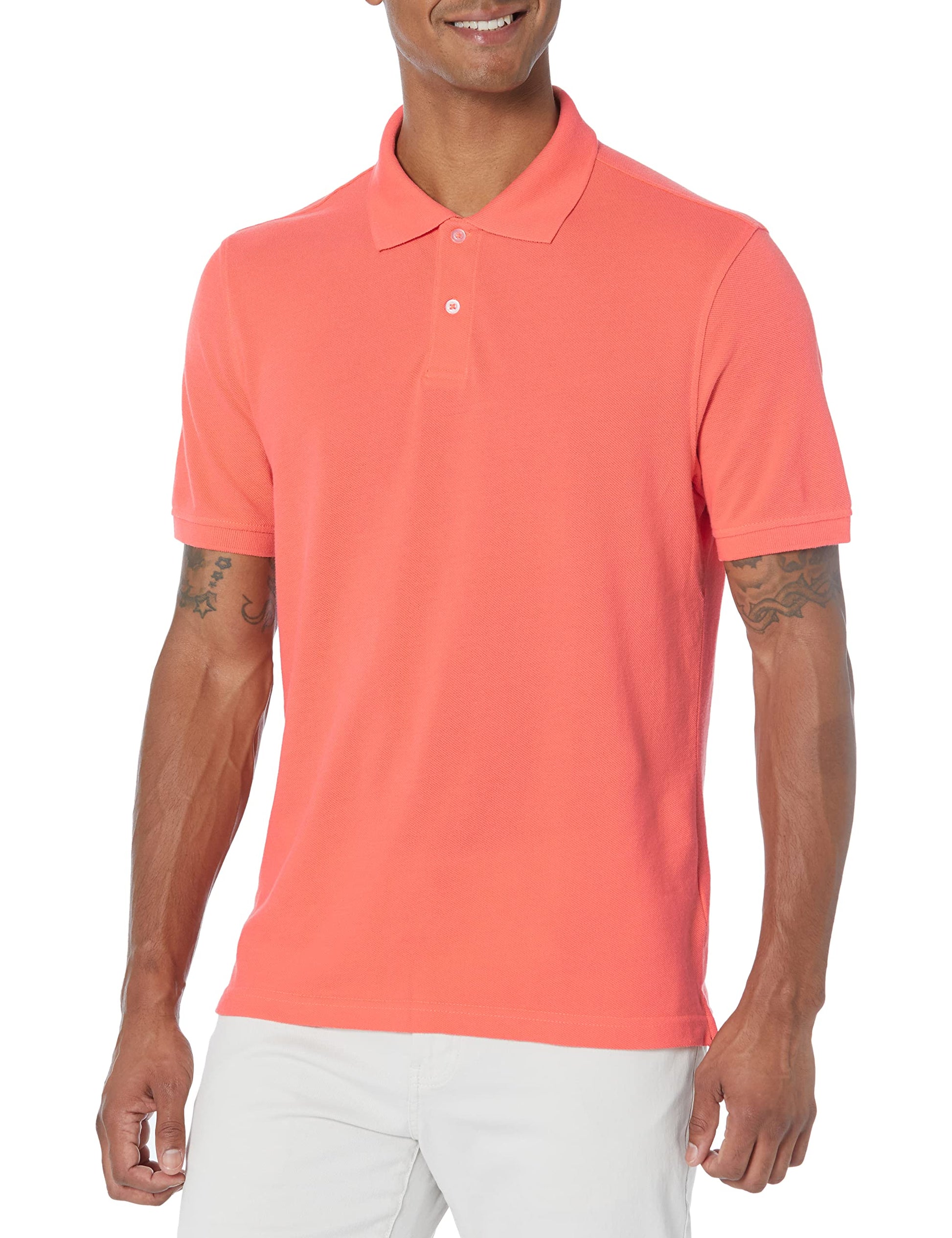 Amazon Essentials Mens Slim-Fit Cotton Pique Polo Shirt