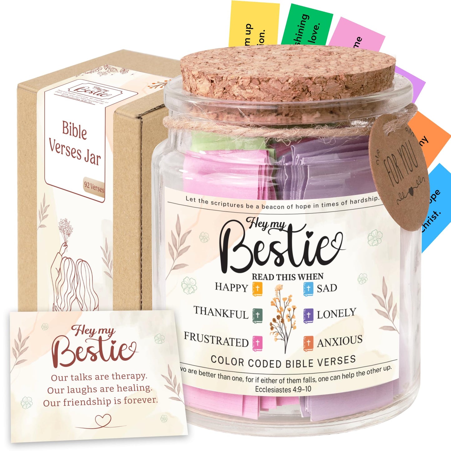 Read This When Bible Verses Jar – Birthday Gifts for Women, Christian Gifts for Women, Graduations Gift for Her, Fathers Day Gift