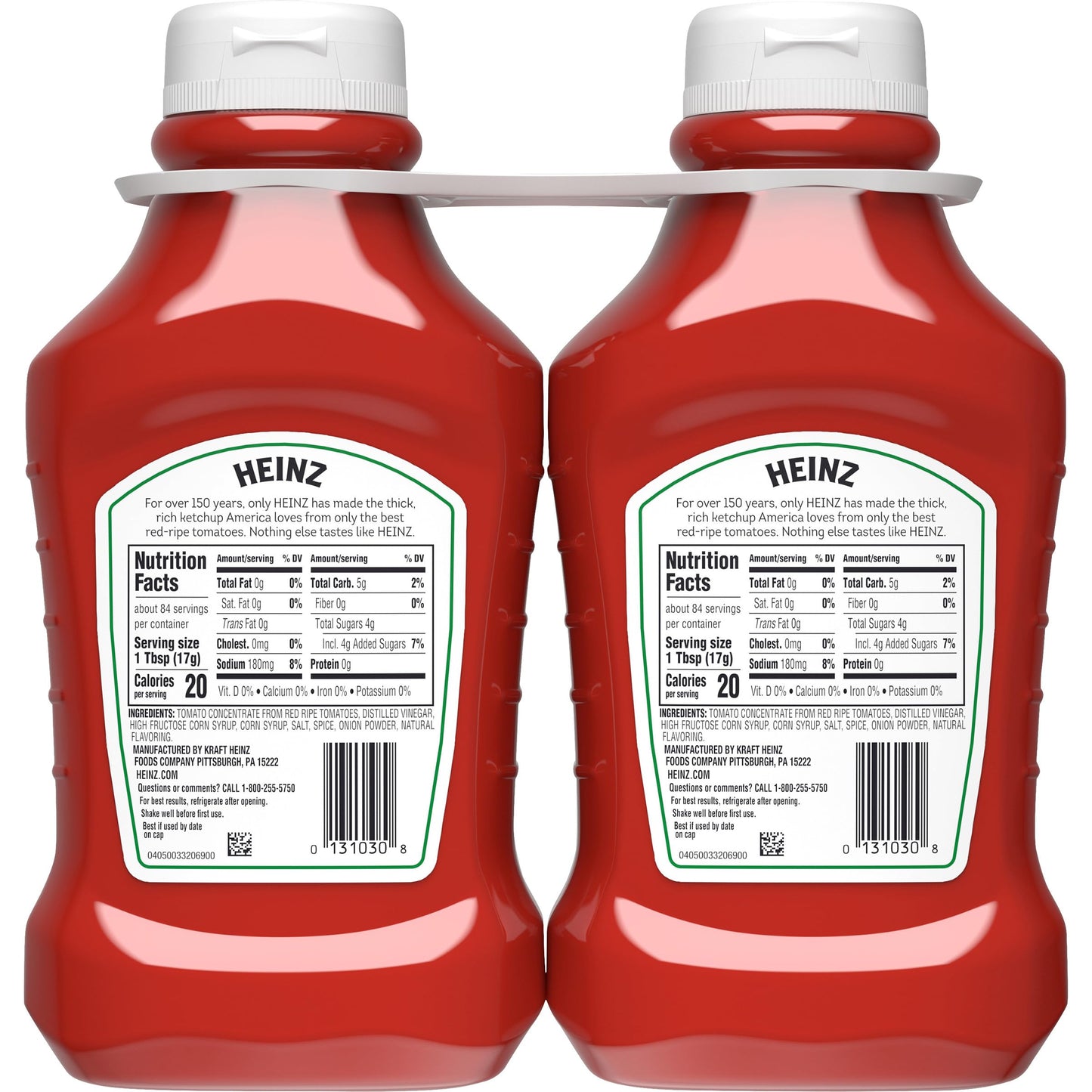 HEINZ Ketchup für den Kühlschrank – 2er-Pack, 2,5 Liter/84,56 Flüssigunzen {Importiert aus Kanada}