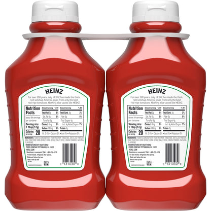 HEINZ Ketchup für den Kühlschrank – 2er-Pack, 2,5 Liter/84,56 Flüssigunzen {Importiert aus Kanada}