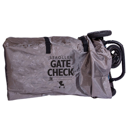 J.L. Childress Gate Check Bag for Single & Some Double Strollers - Travel Bag for Airplane, Fits Most Standard Baby Strollers, Airport Accessories Gate Check, Flying Essentials - Neon Blue
