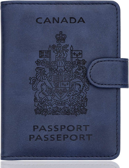 WALNEW RFID Blocking Passport Holder Travel Wallet Cover Case