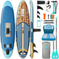 Niphean Inflatable Stand Up Paddle Board with SUP Accessories, Anti-Slip EVA Deck, 10’6’’ Inflatable Paddle Boards for Adults & Youth of All Skill Levels