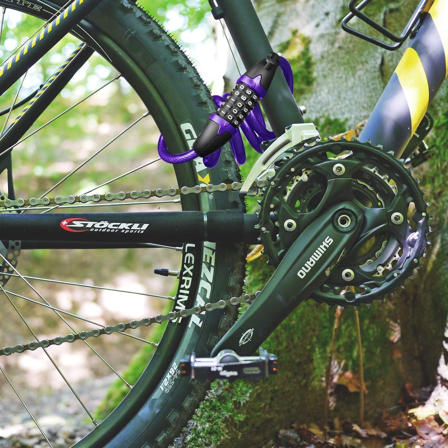 Opaza Fahrradschloss mit 5-stelligem Code, 1,2 m/4 Fuß Fahrrad-Kabelschloss, leichtes & sicheres Fahrradkettenschloss für Fahrrad, Mountainbike, E-Bike, Scooter