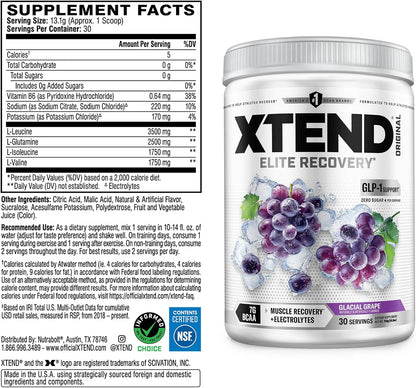 Xtend Amino Acids 90 Serves Italian Glacial Grape 1.28 kg