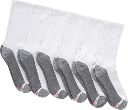 Hanes Herren Crew-Socken Max Cushioned, feuchtigkeitsableitend mit Geruchskontrolle, Multipack