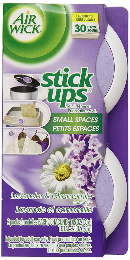 Airwick Stick Ups Air Freshener, Sparkling Citrus,Small Space Odor Eliminator, 2 Count