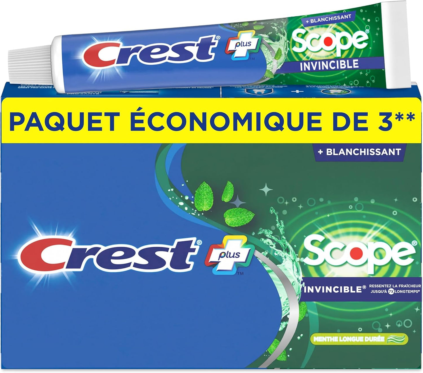 Crest Complete Zahncreme Whitening Plus Scope Minty Fresh, insgesamt 480 ml (4er-Pack à 120 ml)