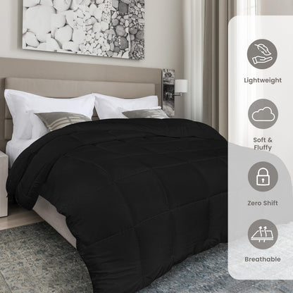 Utopia Bedding Steppbetten Queen-Größe, Ganzjahres-Bettdeckeneinlage, Daunenalternative Box-gesteppte Bettdecke mit Ecklaschen, Maschinenwaschbar (Weiß)