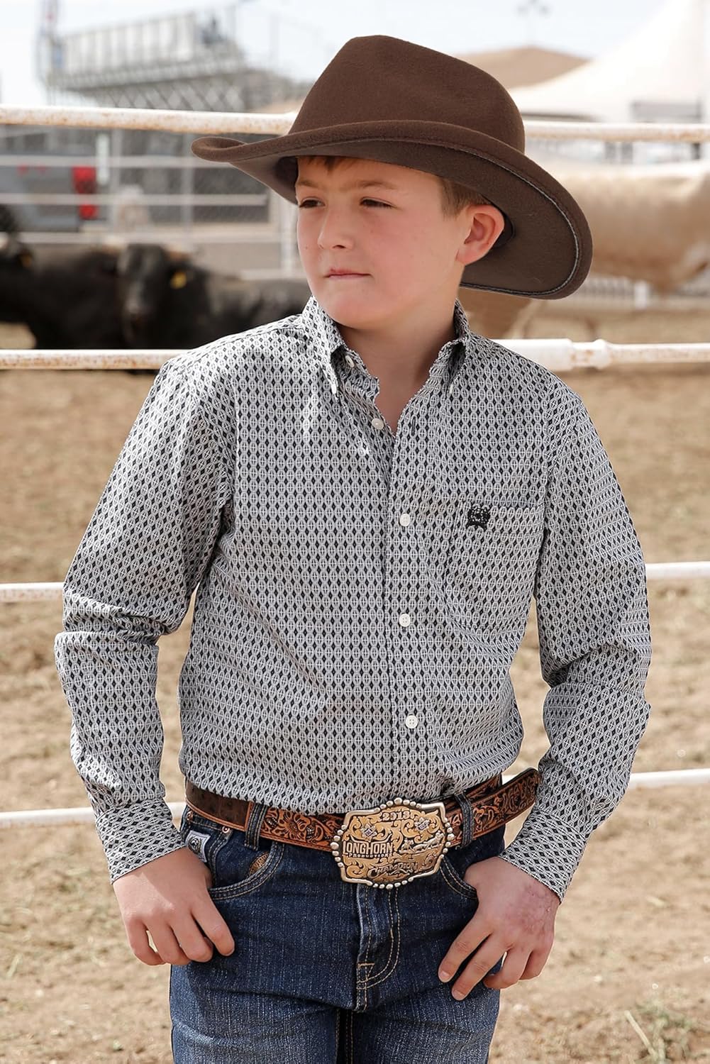 Cowboyhut für Jungen Mädchen Western Filzhut Fedora für Kinder 3-6 Jahre