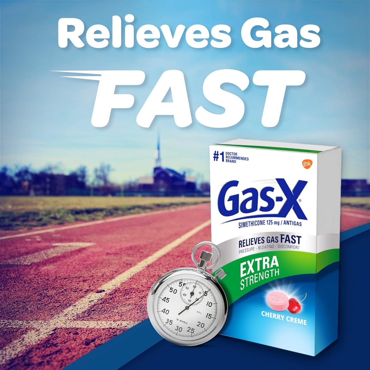 Gas-X Extra Strength Chewables, 48 Count, 4-Pack