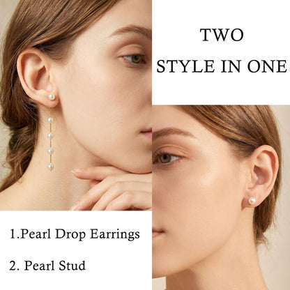 Effortless Elegance: Trinckle Pearl Earrings for Women