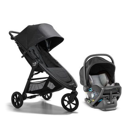 Baby Jogger® City Mini GT2 All-Terrain Double Stroller, Forever Air Rubber Tires, All-Wheel Suspension, Twin Stroller with Belly Bar, Leatherette Handlebar, Premium Fabric, Amazon Exclusive Pike Color