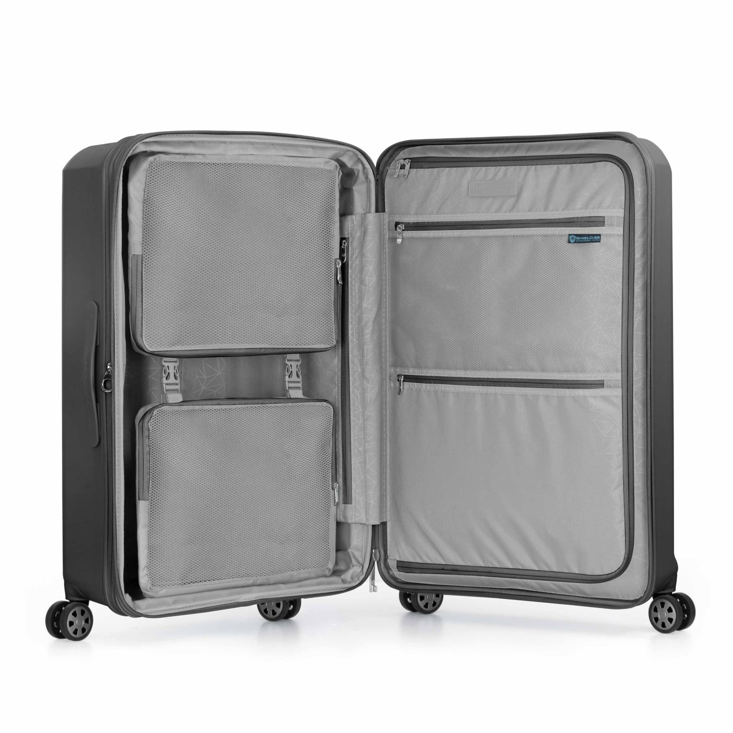 Traveler's Choice Pagosa Hardshell Expandable Luggage with Spinner Wheels, Slate Blue, 3-Piece Set (22/27/30)