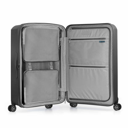 Traveler's Choice Pagosa Hardshell Expandable Luggage with Spinner Wheels, Slate Blue, 3-Piece Set (22/27/30)
